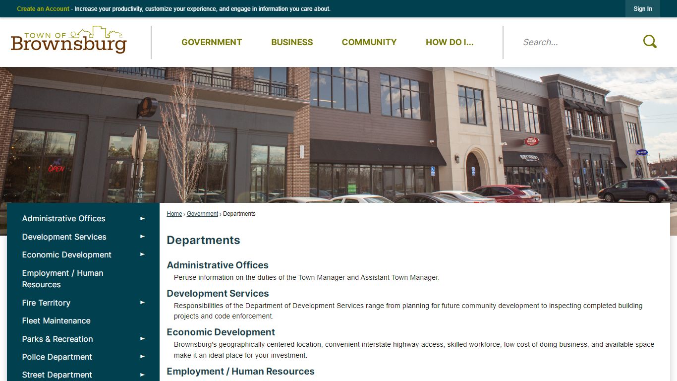 Departments | Brownsburg, IN